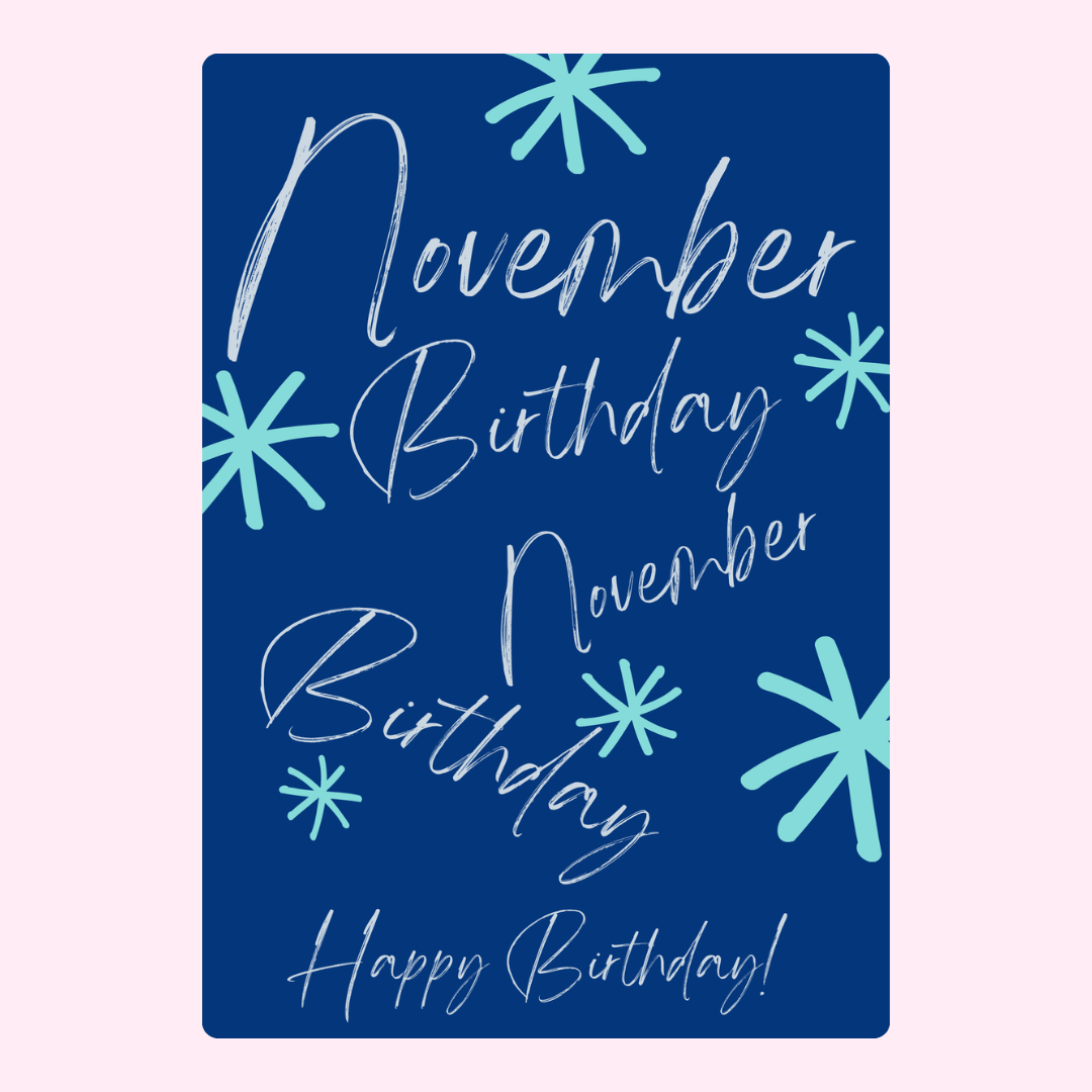 November birthday card