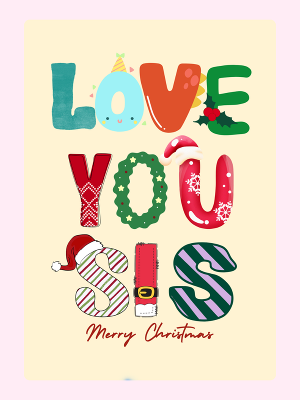 Love You Sis design