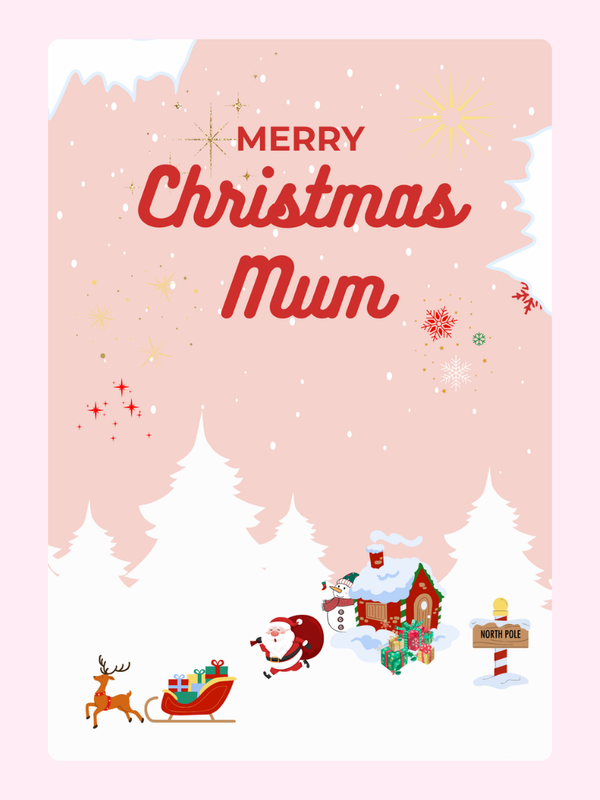 Merry Christmas Mum card with Santa, 34_25690a5a