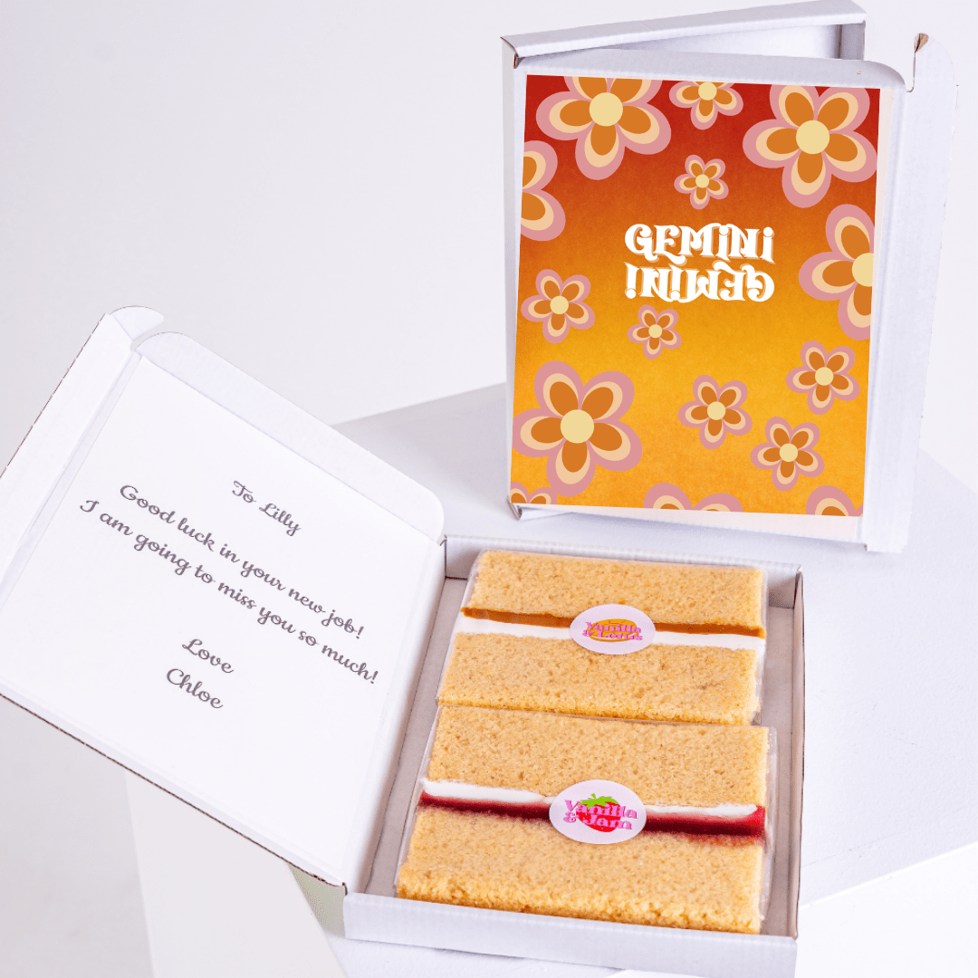 Gift box for Lilly with Gemini treats & well wishes.