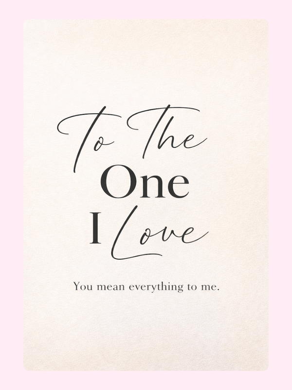 You Mean Everything To Me Cake Card, Valentine's Day