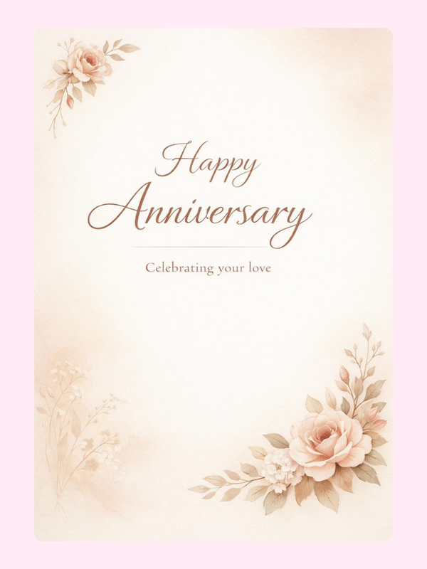 Celebrating Your Love Anniversary Cake Card letterbox cake card with freshly baked cake slices