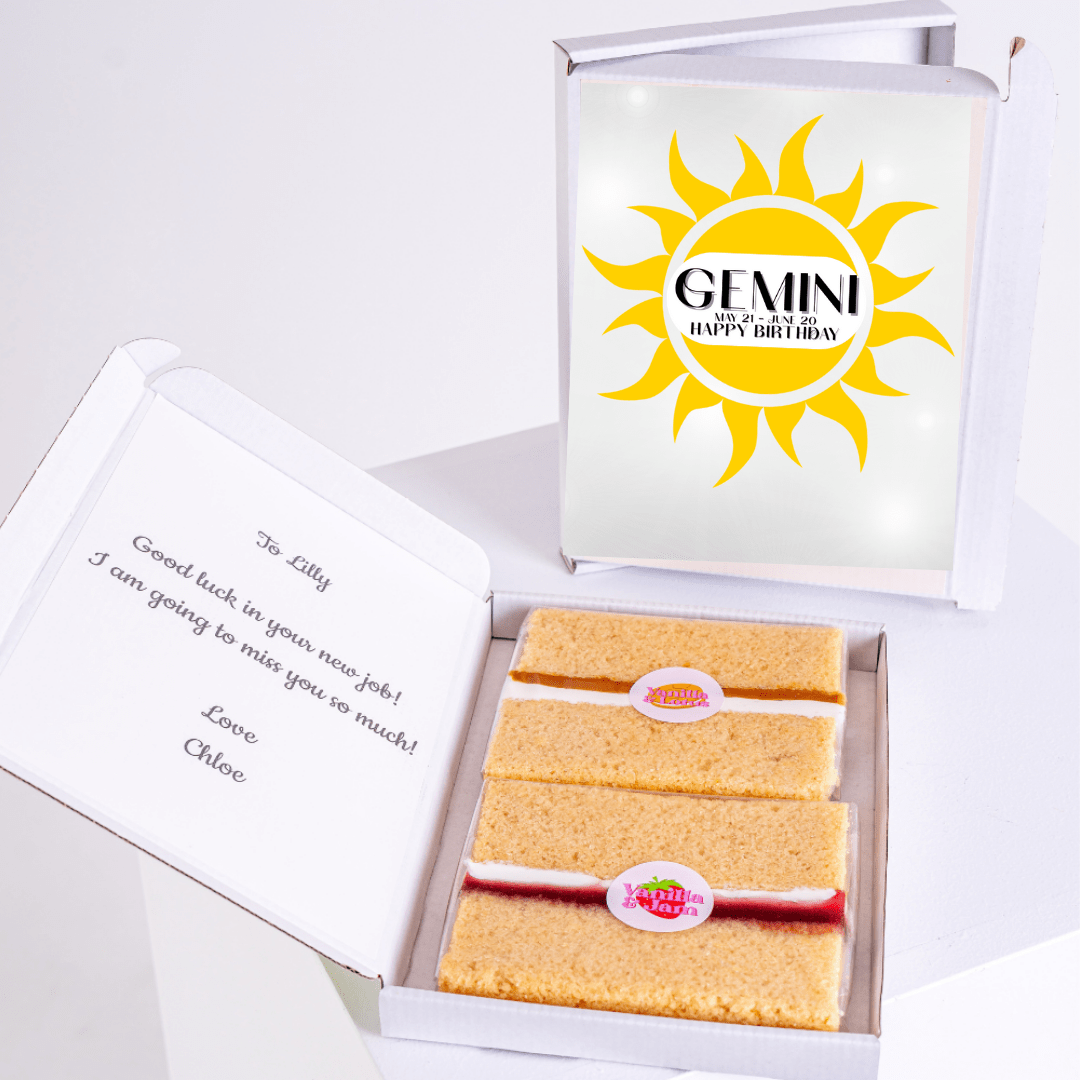 Gemini birthday cake in box, 38_0b49bd14