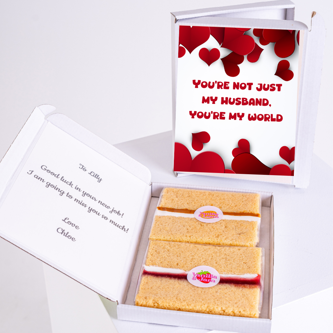 Cake gift box with You're my world card, 39_637924f3