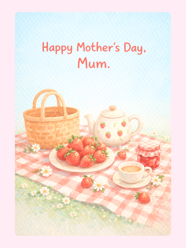 MDP-002 letterbox cake card with freshly baked cake slices