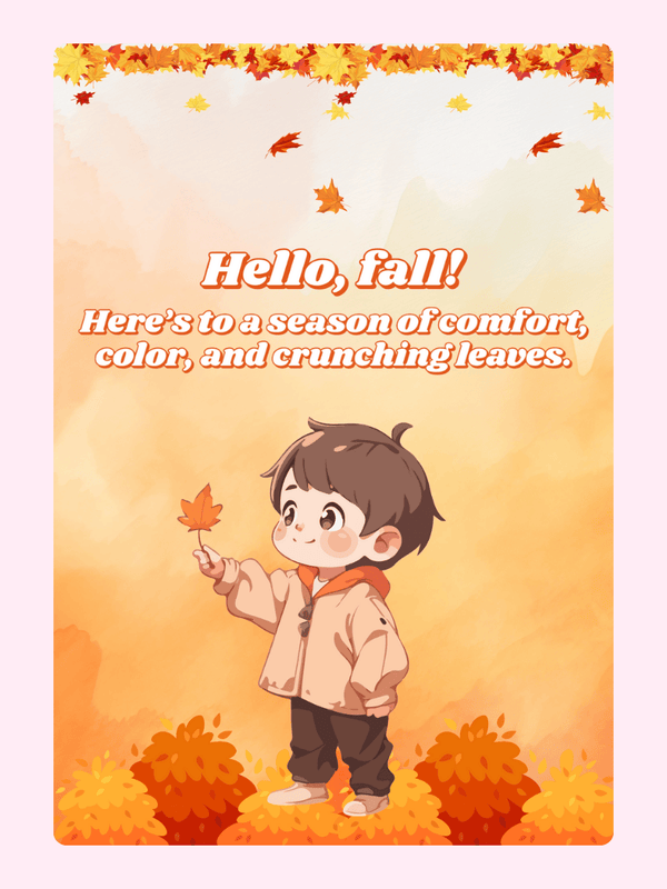 "Hello Fall" Cake & Cards - Mail Bakes