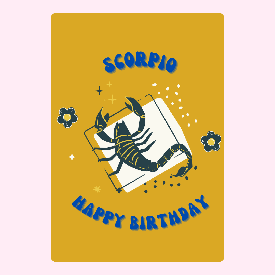 Scorpio Happy Birthday card (3_8f488009-e226-4395-ae2e-68d81afea25b)