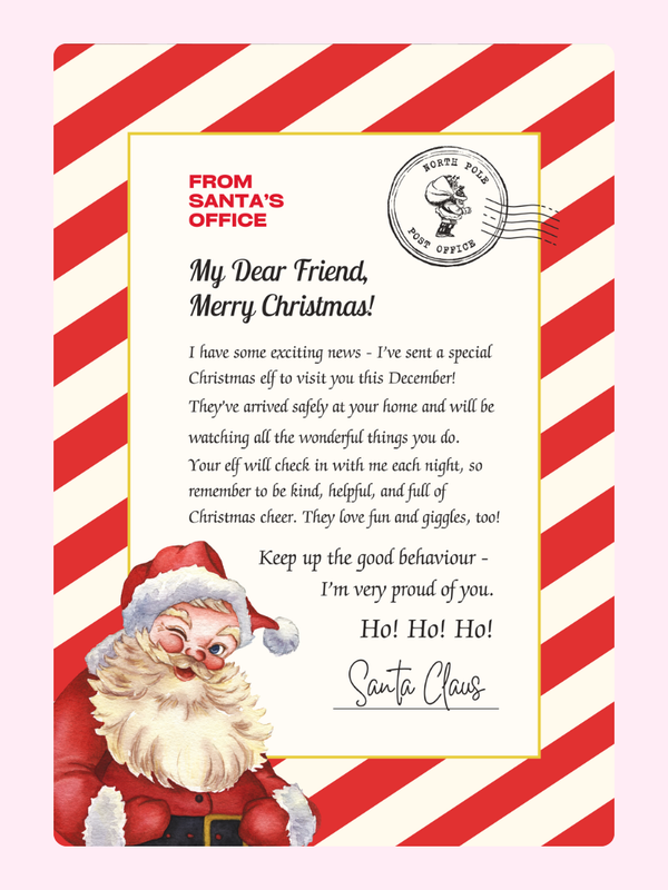 Letter From Santa's Office Cake Card, Christmas