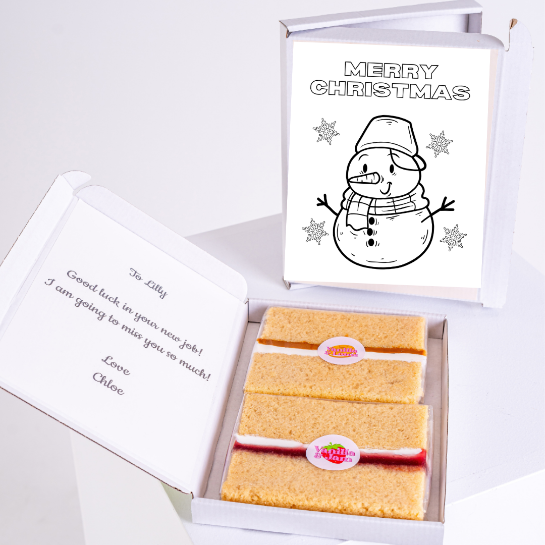 Christmas cake gift box for Lilly