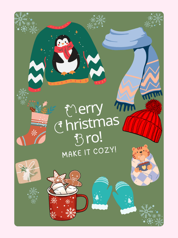 Make It Cozy! Cake Card, for a brother