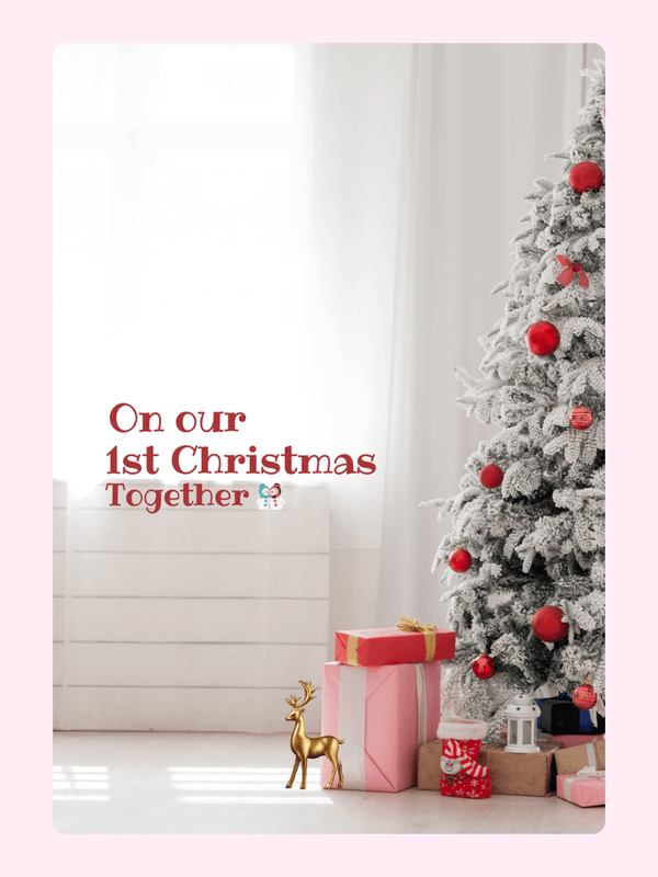 First Christmas Cake Card