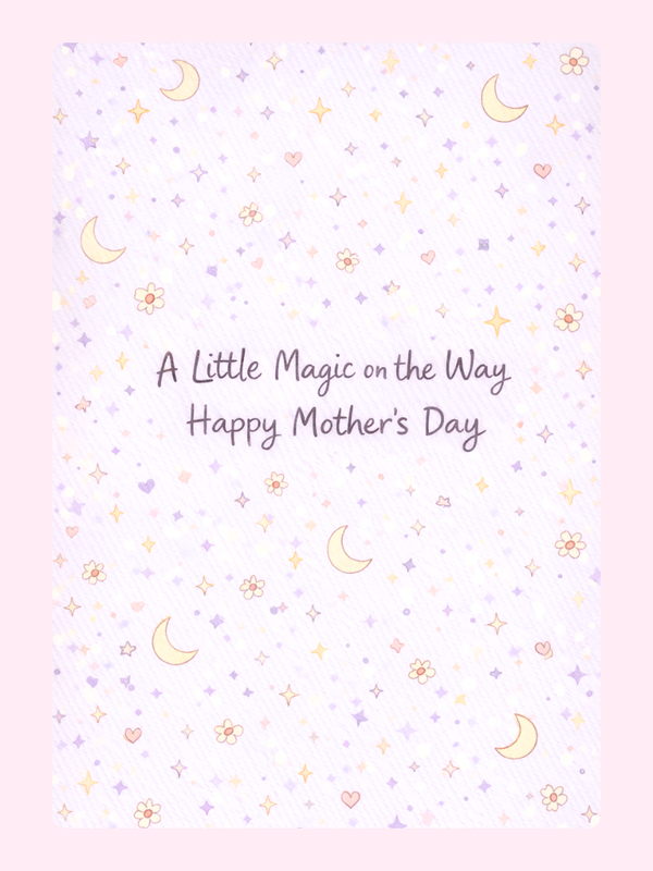 A Little Magic On The Way Cake Card, for Mum