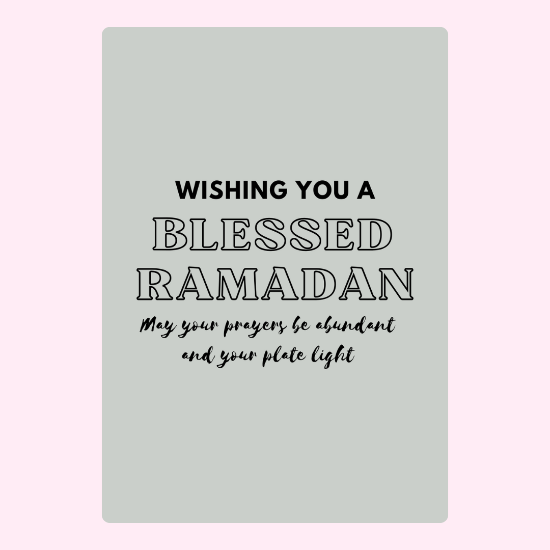 Blessed Ramadan