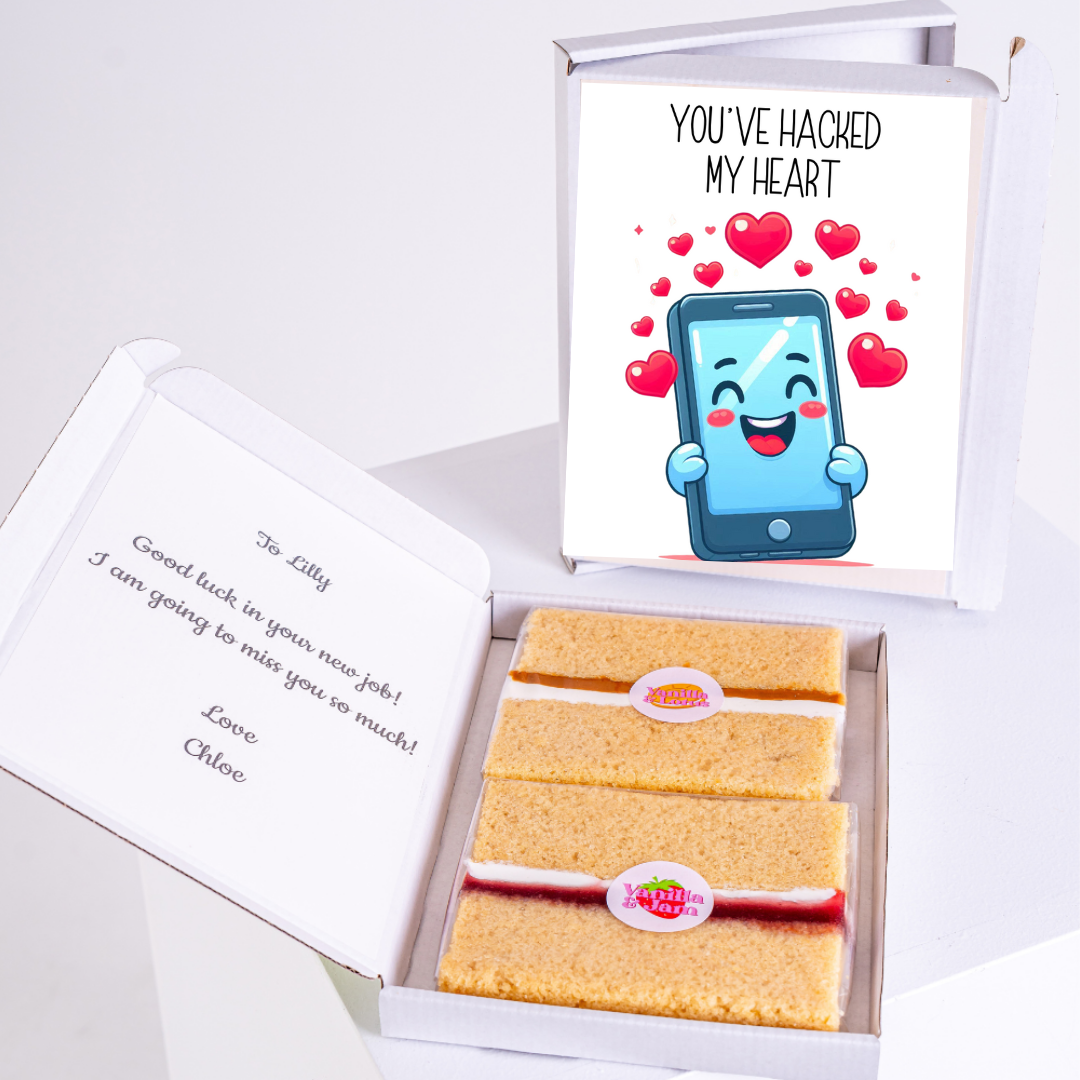 Card & cake gift box for Lilly, You've Hacked My Heart - 54_2314e81e
