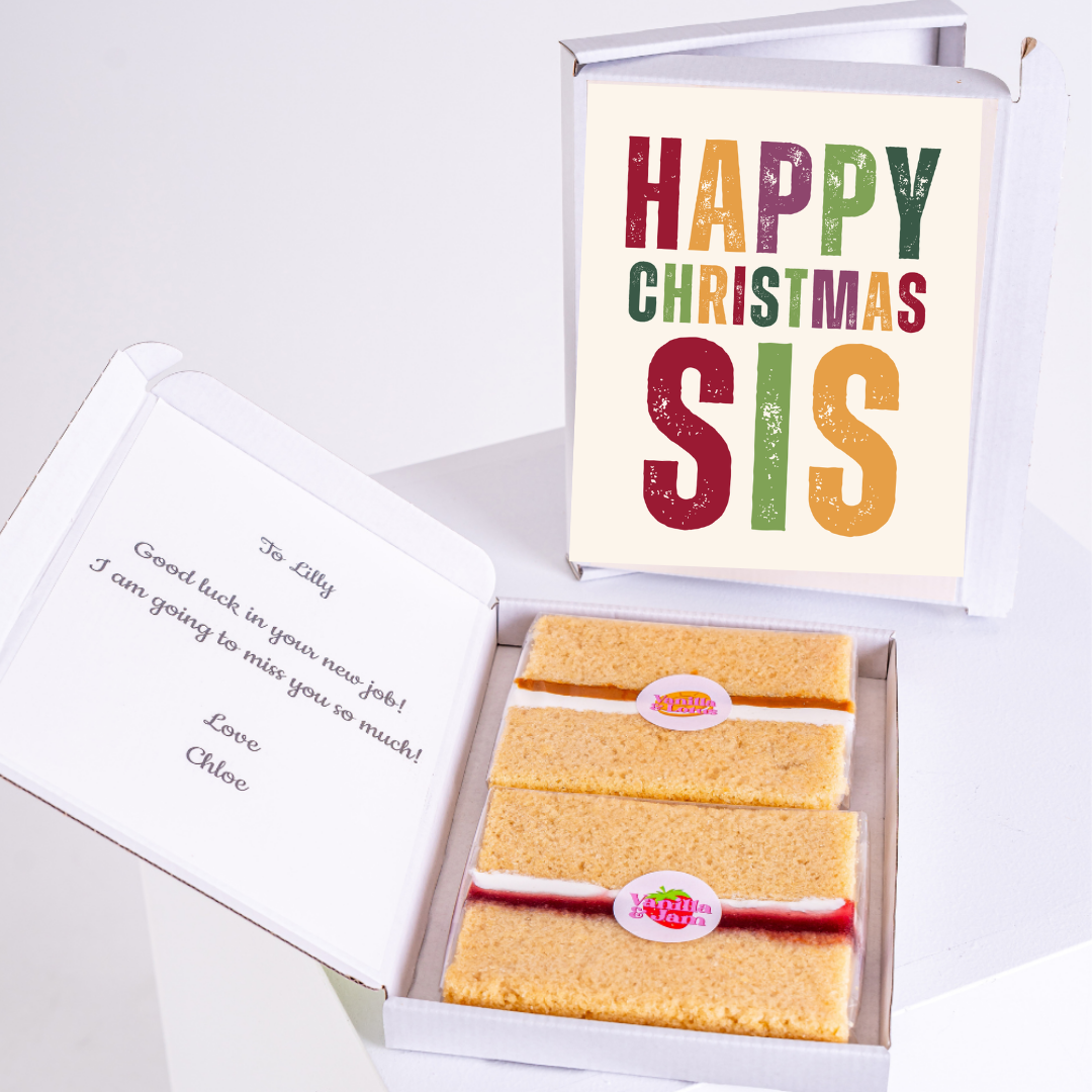 Happy Christmas cake gift for Sis