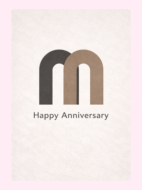 Modern Arches Anniversary Cake Card, for a boyfriend