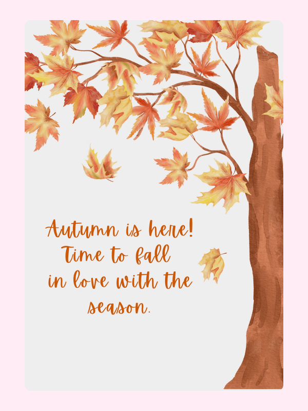 Autumn Season Cake Card
