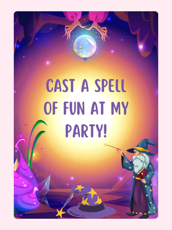 Cast a spell of fun with wizard theme