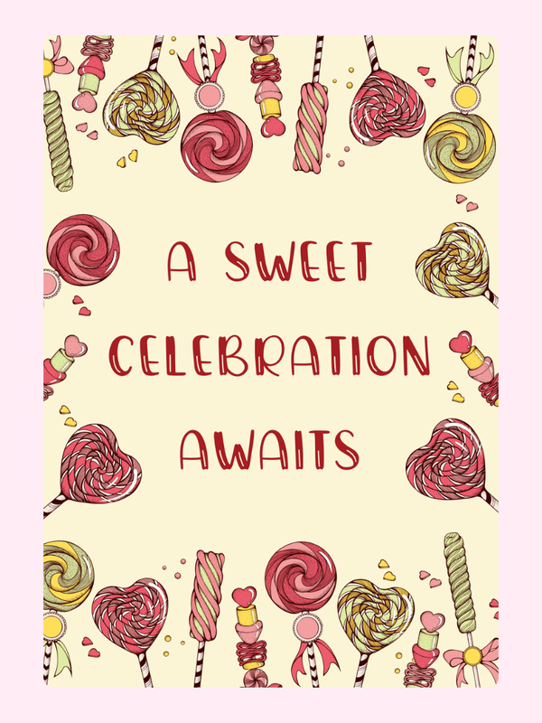 Sweet celebration awaits candy illustration