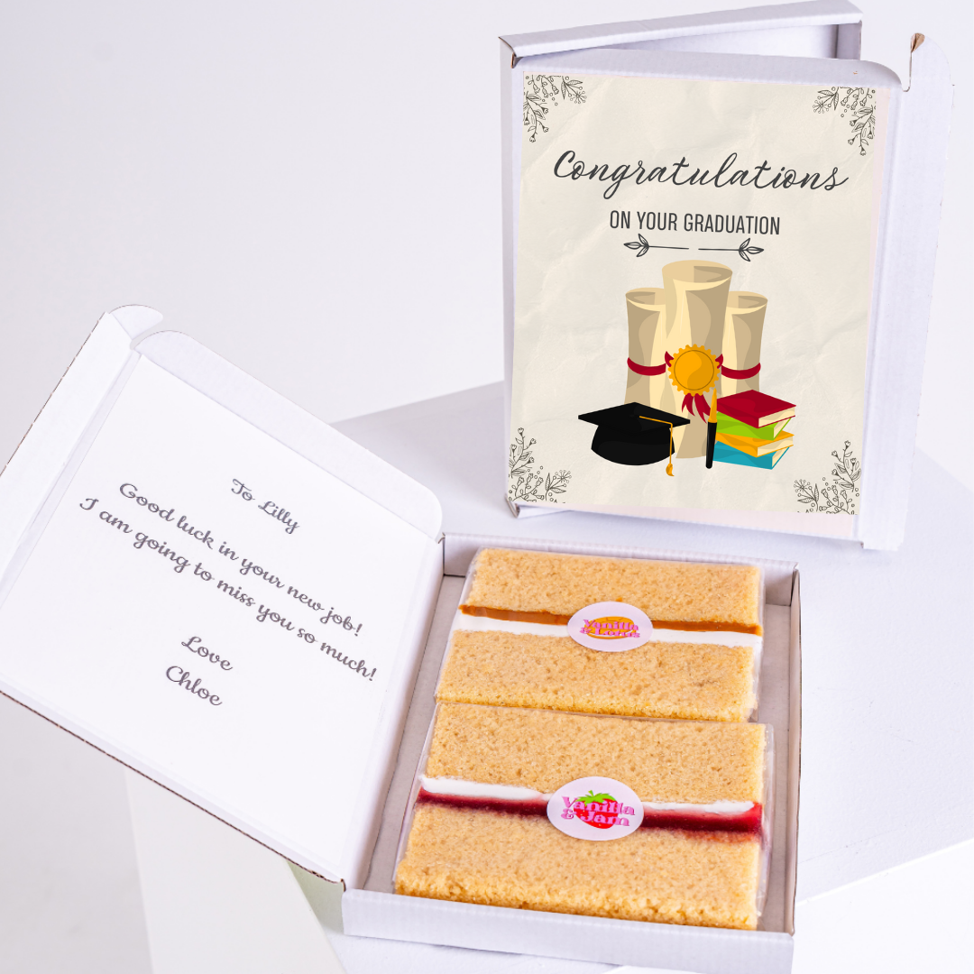 Graduation cake gift box for Lilly