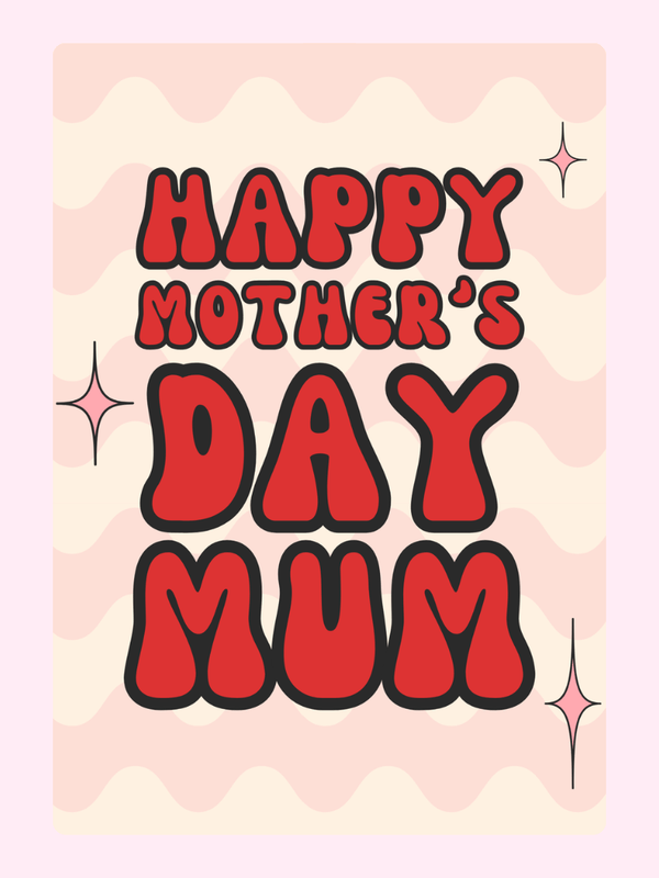 Happy Mother's Day Mum27 Cake Card