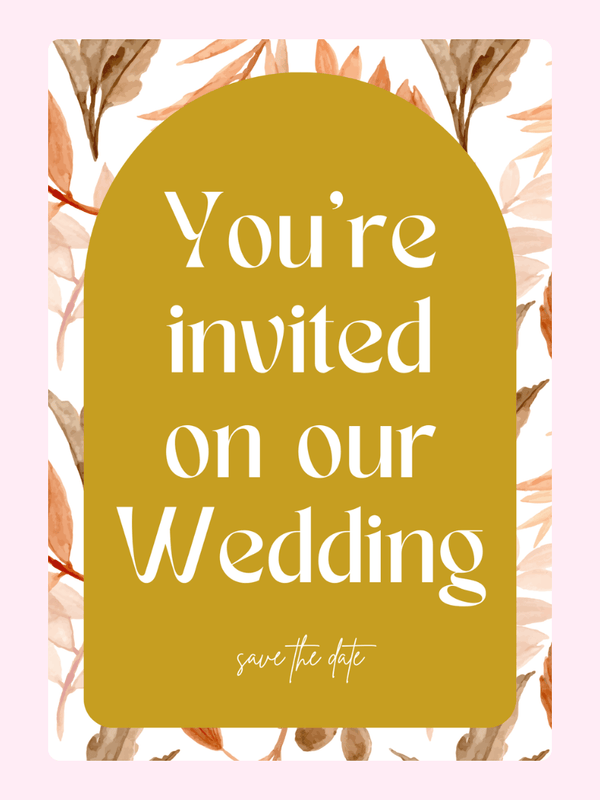 You're invited with floral design