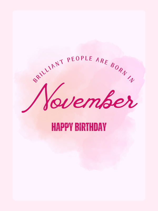 November birthday card