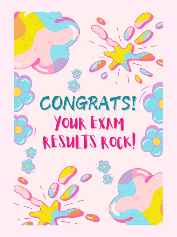 Congrats Exam Results Cake Card