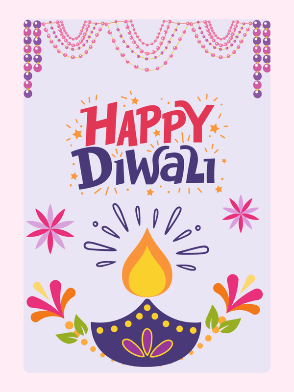Happy Diwali Cake Card