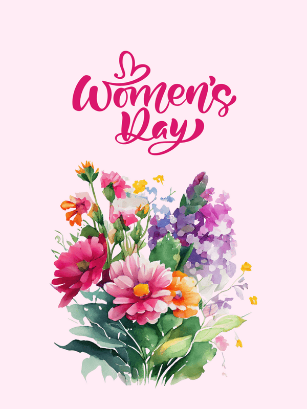 Women's Day floral bouquet image