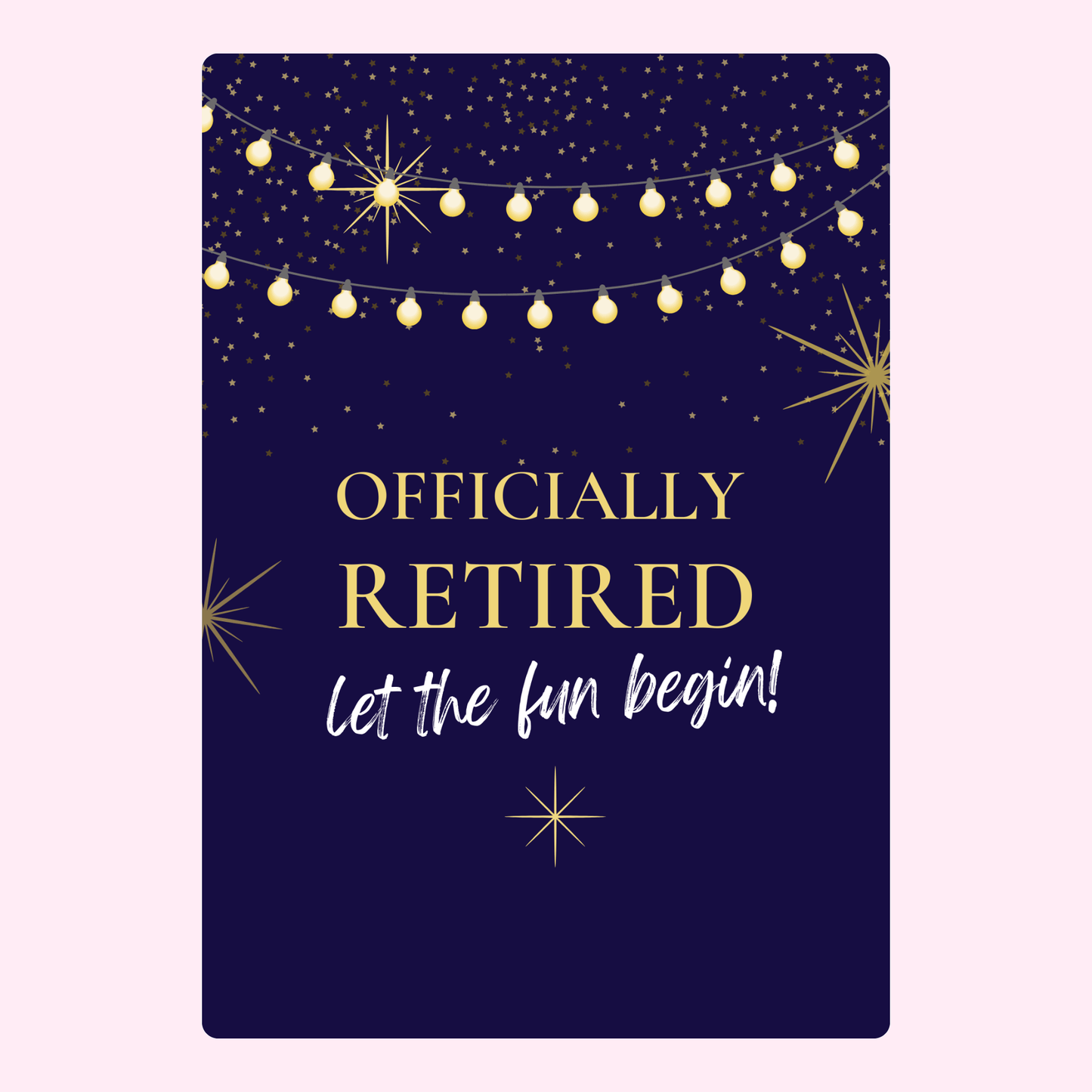 Officially Retired, Let the fun begin!