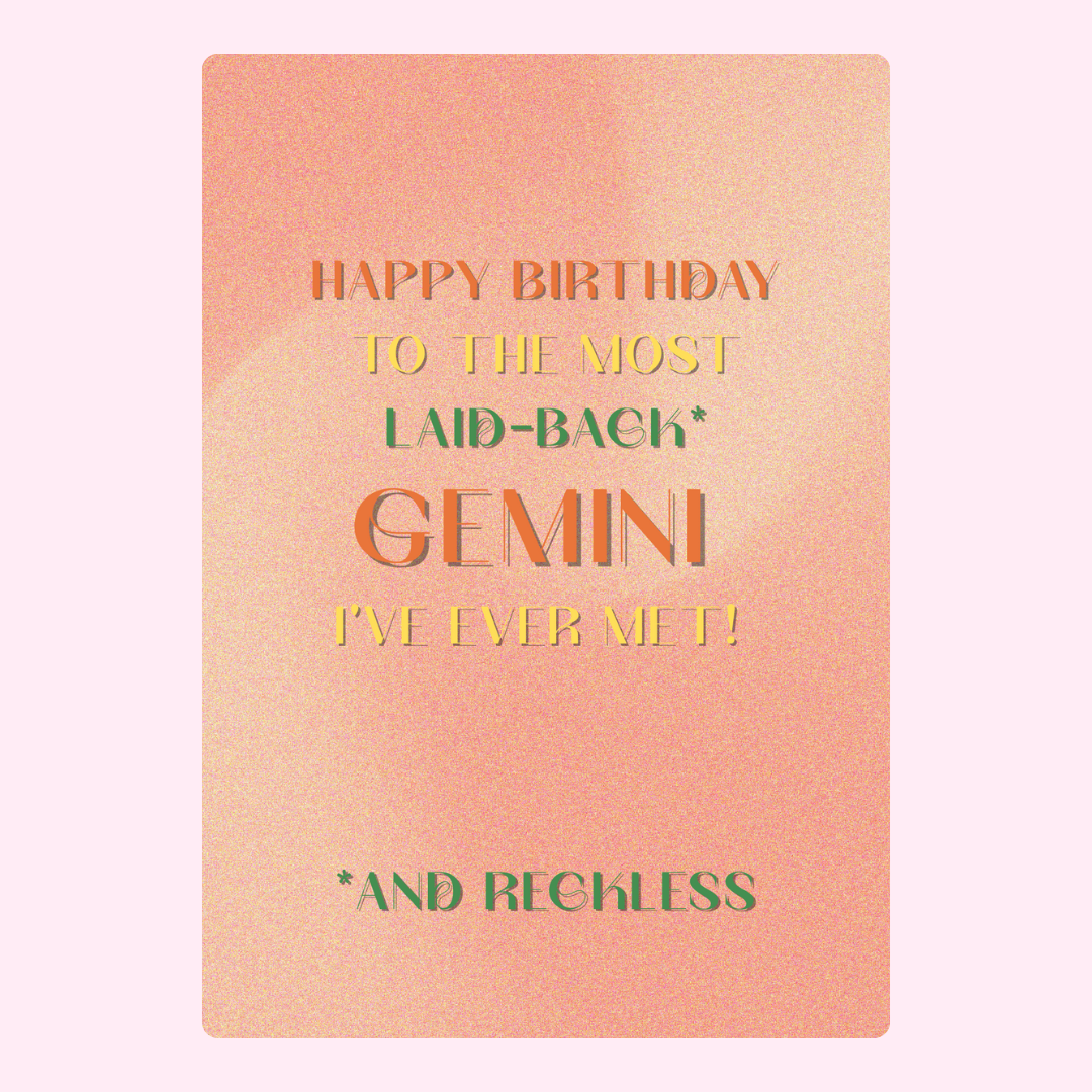 Happy Birthday Gemini