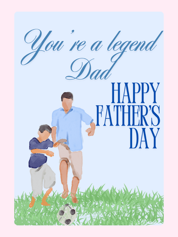 You're A Legend Dad Cake Card