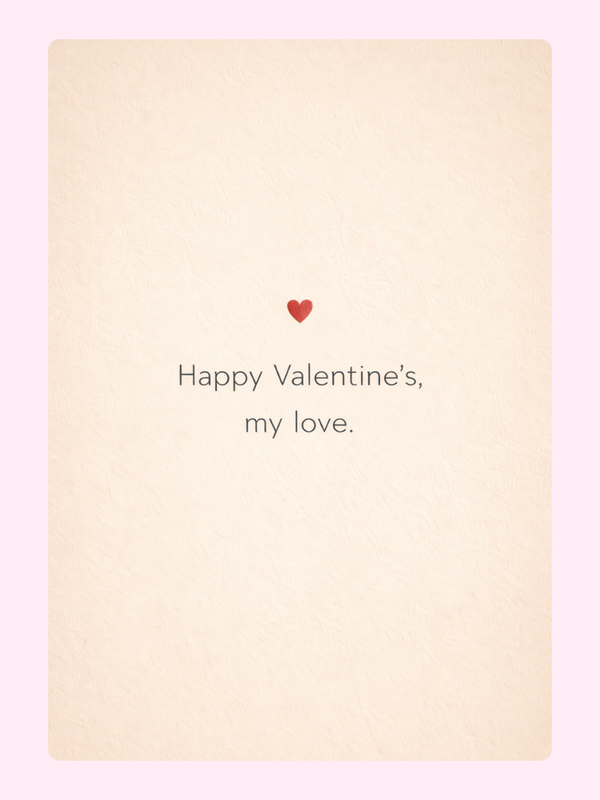 My Love Valentine's Cake Card, for a husband