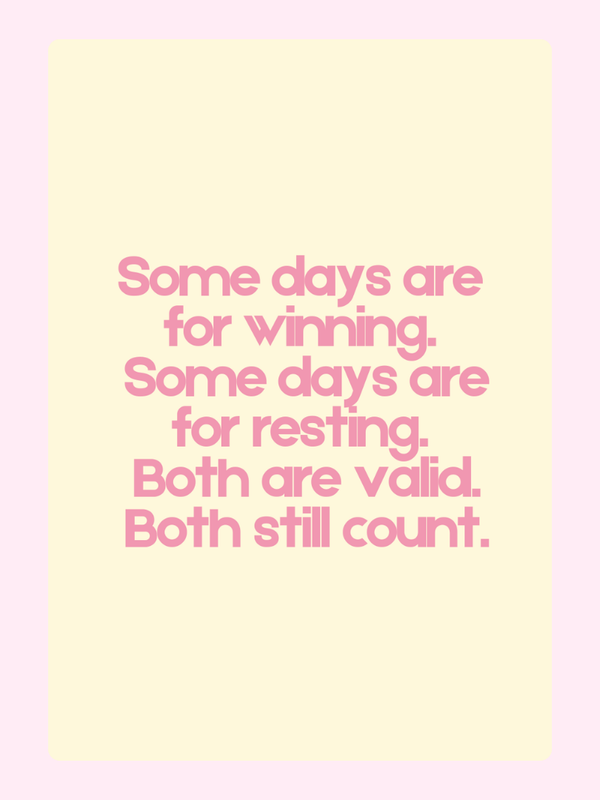 Some Days Are For Resting Cake Card, just because