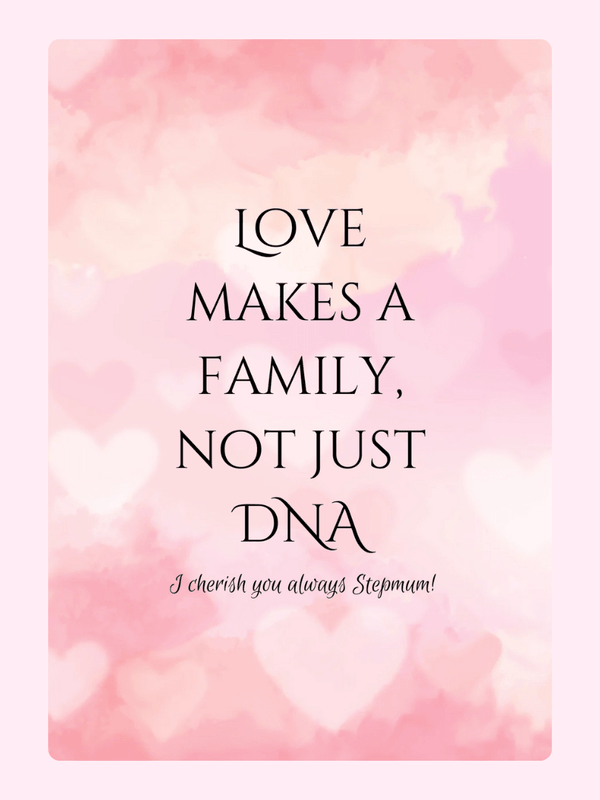 Love Makes a Family, Not Just DNA