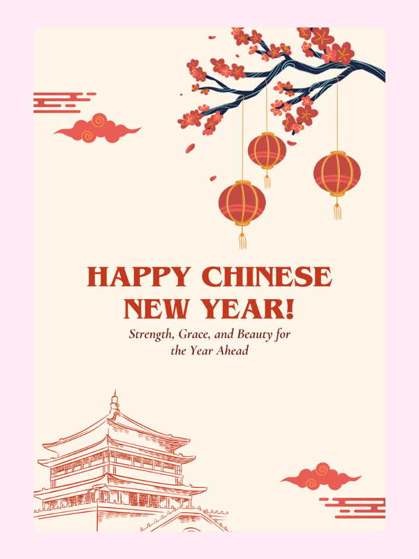Chinese New Year card with lanterns, illustration - 9_bae0e16f