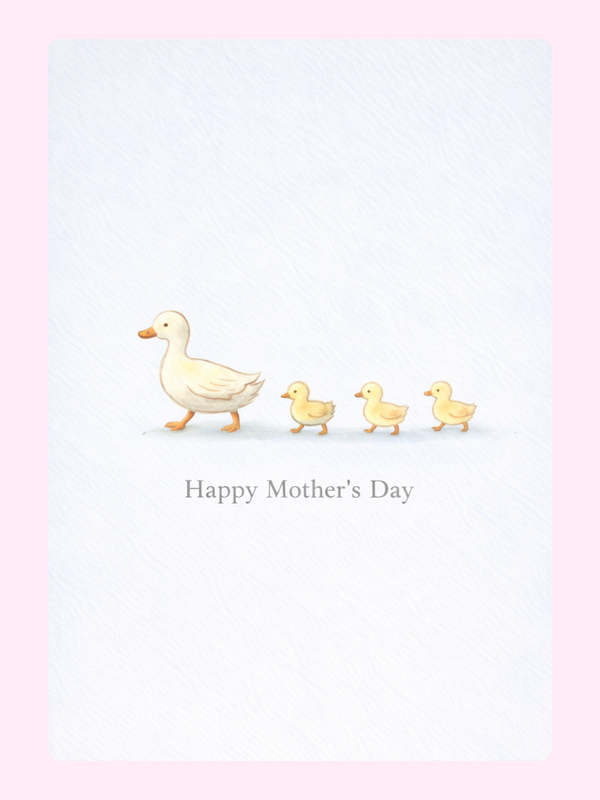 HMD-Mum-013 letterbox cake card with freshly baked cake slices