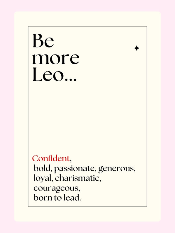 Leo Birthday Gift Cake Card