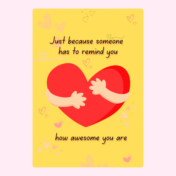 Just Because Someone Cake Card