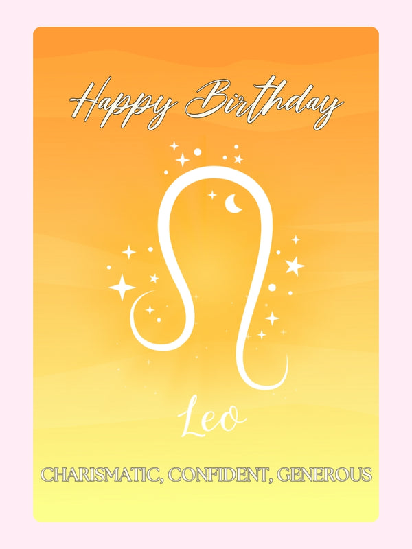 For the Bold and Generous Leo Cake Card, just because