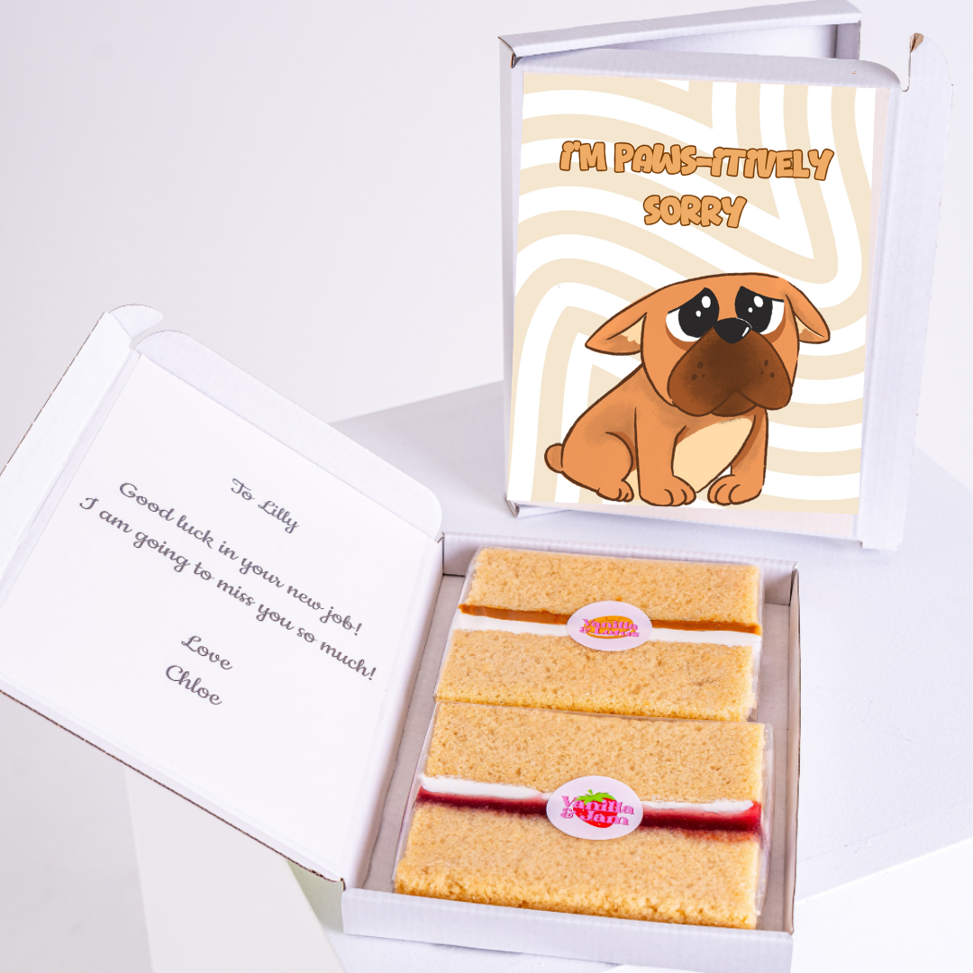 Letterbox treat with puppy design.