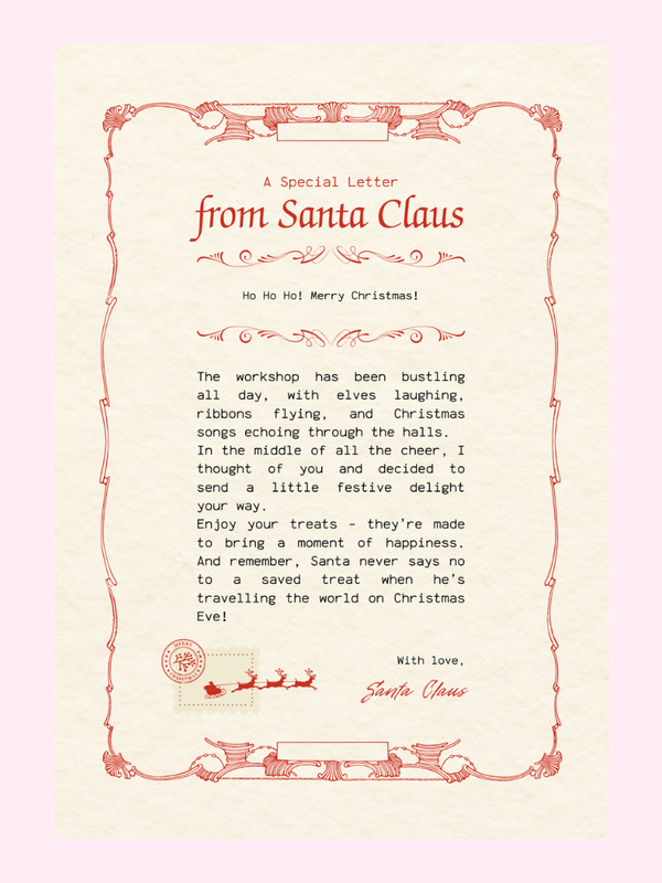 A Special Letter from Santa Cake Card, Christmas