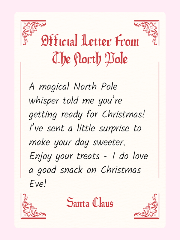Official Letter From The North Pole Cake Card, Christmas
