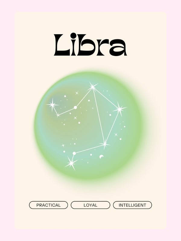 Libra constellation with traits: practical, loyal, intelligent