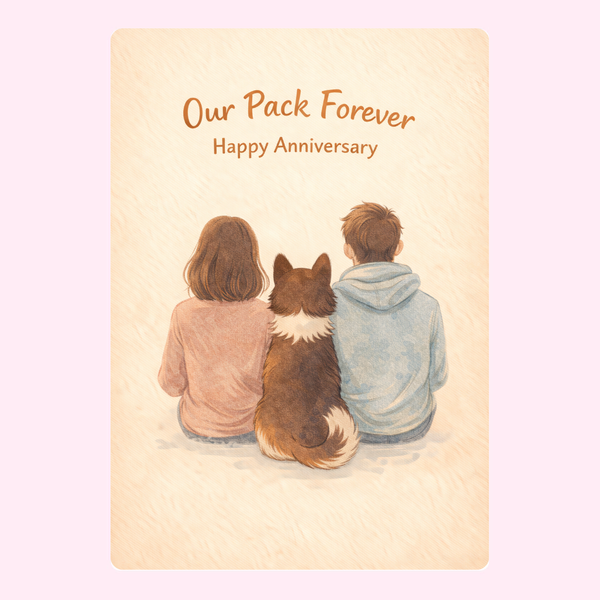Our Little Family From The Dog Anniversary Cake Card | MailBakes