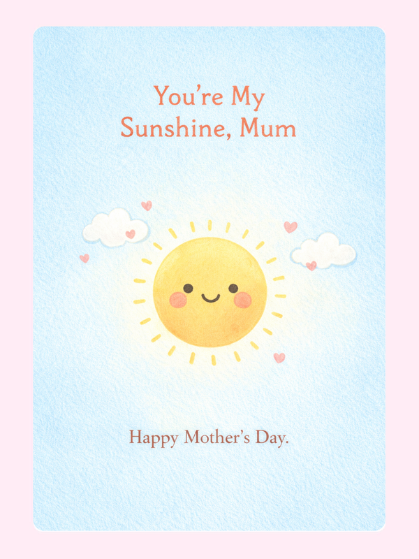 MD_CT01 Cake Card, Mother's Day