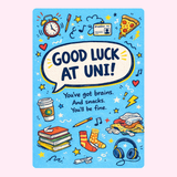 Good Luck at Uni cake cards