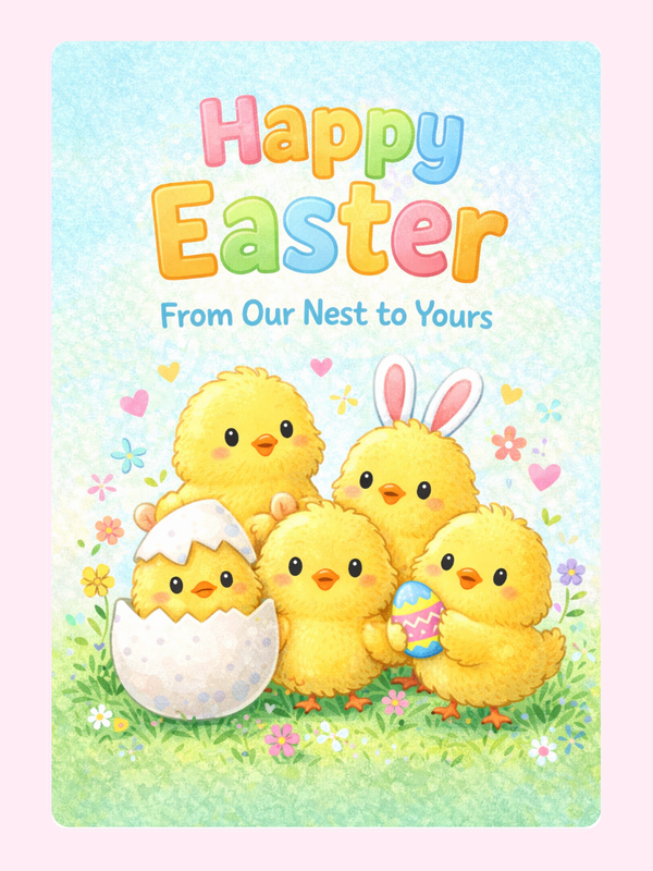 From Our Nest To Yours Cake Card, for kids