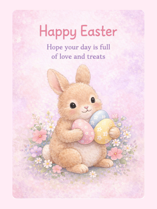 Full Of Love And Treats Cake Card, for kids